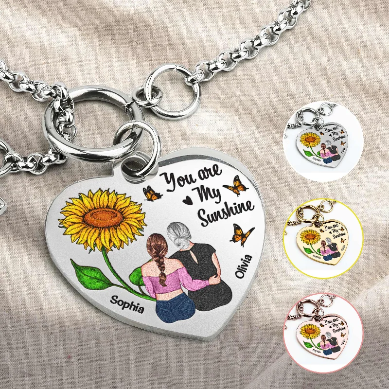 Flash Jewelry Sale – Get Stunning Pieces At Low Prices You Are My Sunshine - Personalized Heart Bracelet