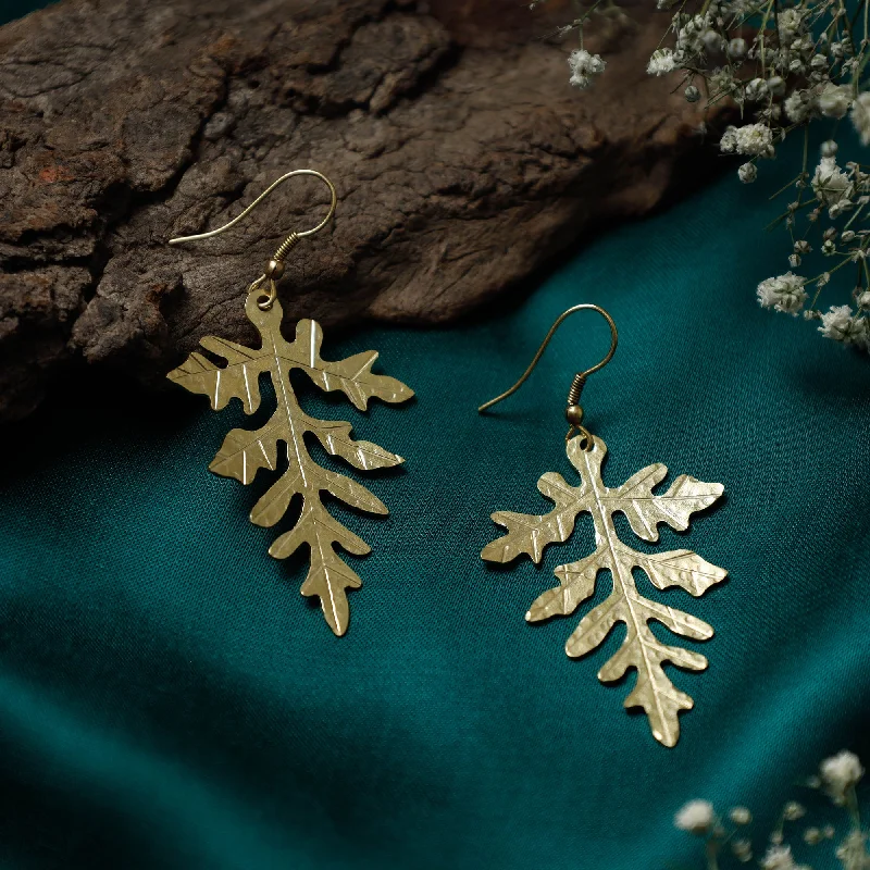 Brass Metal Handcrafted Dokra Earrings