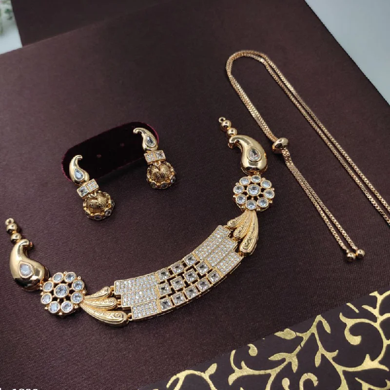 Personalized Jewelry Sale – Unique Gifts At Low Prices Aamrapali Gold Plated AD Necklace Set