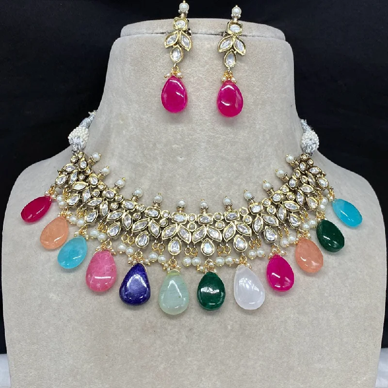 Final Call – Shop Exquisite Jewelry Before It's Gone Amoliya Jewels Gold Plated Polki Kundan Necklace Set