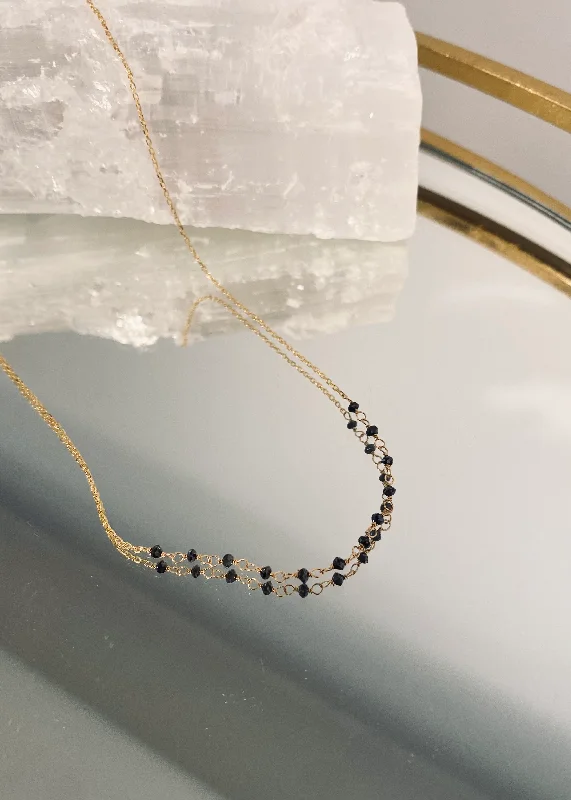 Stunning Statement Jewelry, Unbeatable Discounts BLACK DIAMOND ARC NECKLACE