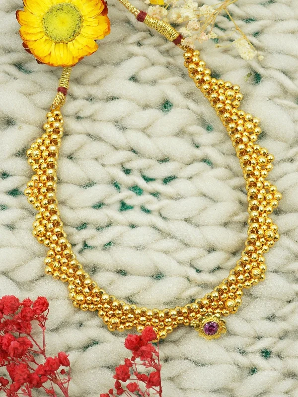 The Biggest Jewelry Sale Of The Year Is Here Gold Finish Short necklace Maharastra Thusi