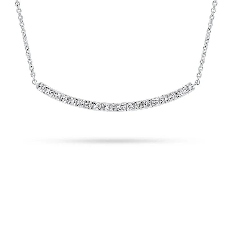 Must-Have Jewelry At Irresistible Discounts Diamond Curved Bar Necklace