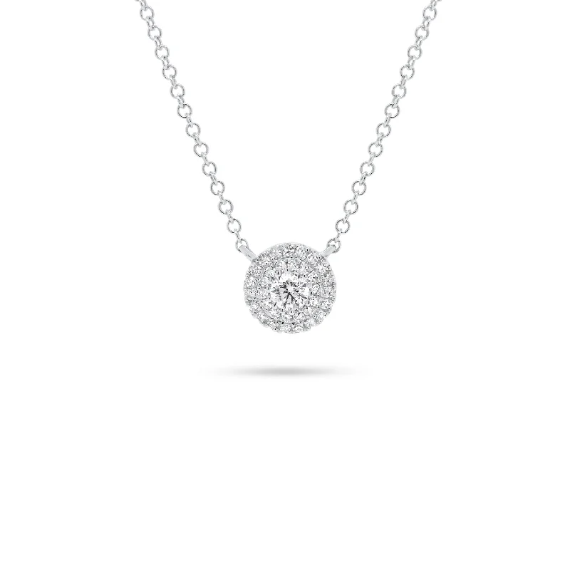 Shop Fine Jewelry With Exclusive Savings Diamond Double Halo Necklace