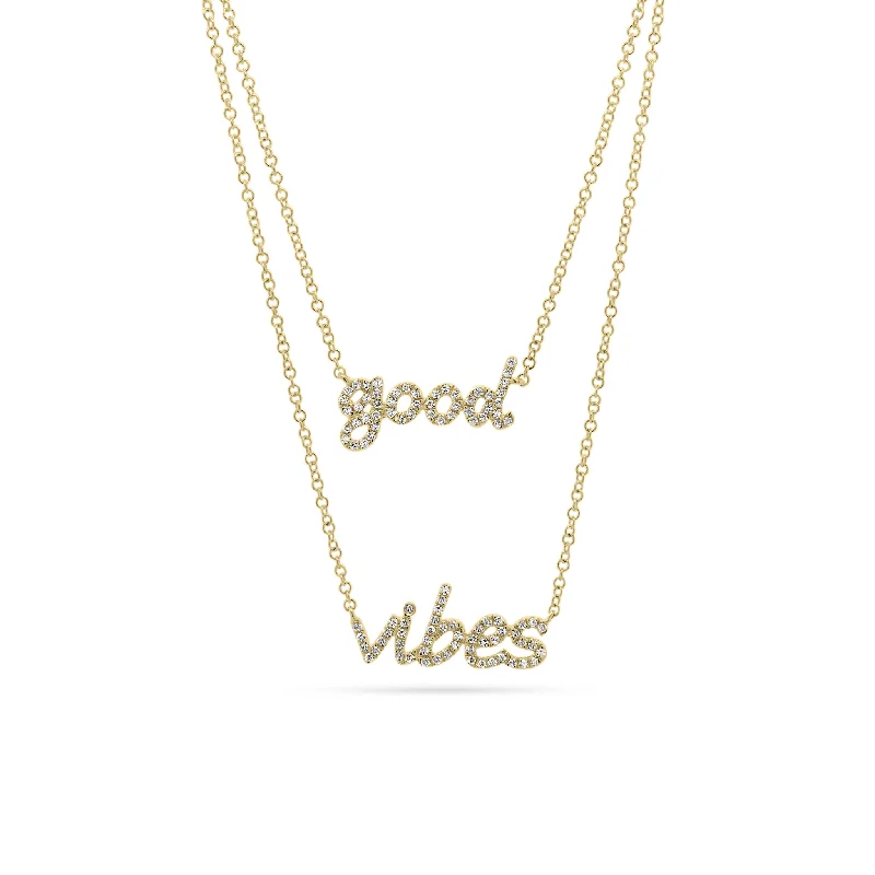 Limited-Stock Jewelry Sale – Once It's Gone, It's Gone Diamond Good Vibes Necklace