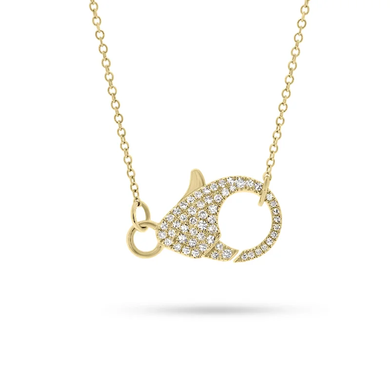 Buy More, Save More On Stunning Jewelry Designs Diamond Lobster Claw Pendant