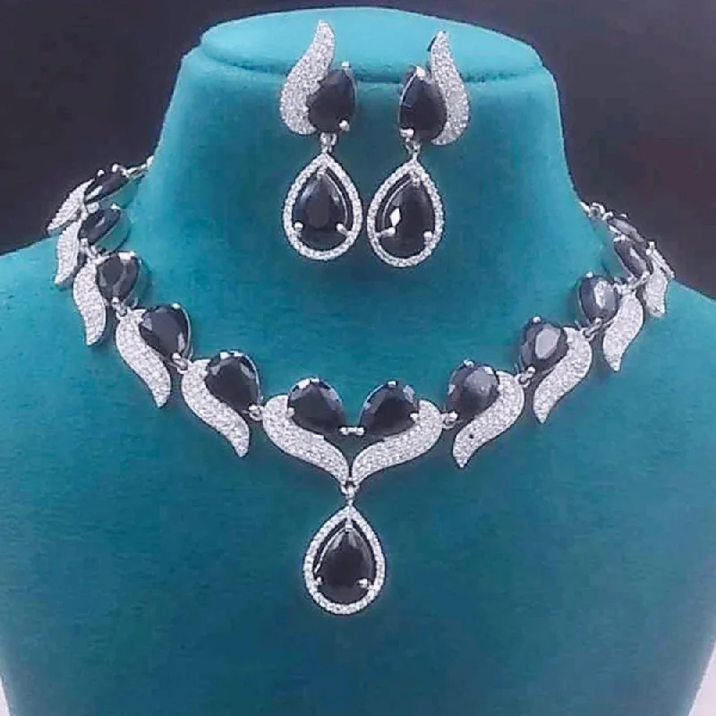 Gorgeous Jewelry, Limited-Time Savings Fs Collection Silver Plated AD Necklace Set