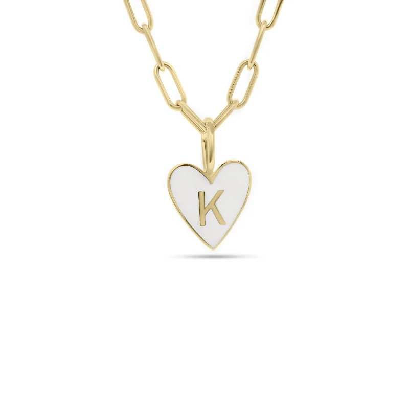 Personalized Jewelry Sale – Meaningful Gifts At Great Prices Gold & Enamel Heart Initial Pendant