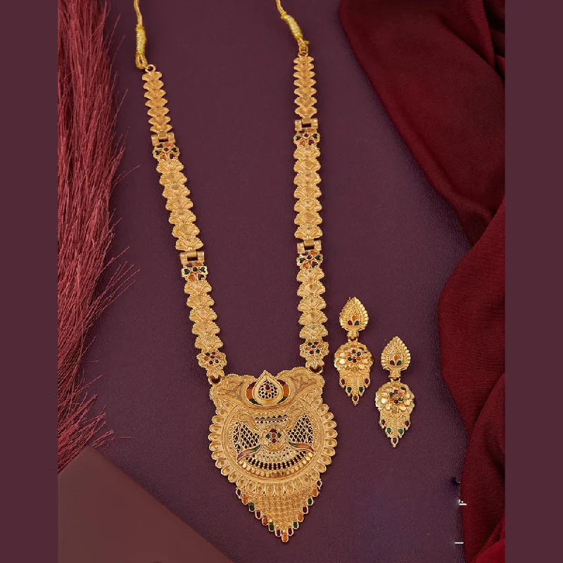 Discounted Jewelry For A Glamorous Look Kalpna Sales Gold Plated Meenakari Necklace Set