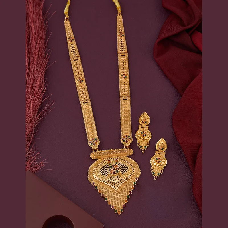 Affordable Glamour – Premium Jewelry At Special Prices Kalpna Sales Gold Plated Meenakari Necklace Set