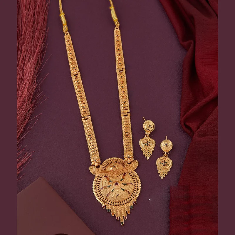 Modern Jewelry At Exclusive Discounts – Shop Today Kalpna Sales Gold Plated Meenakari Necklace Set