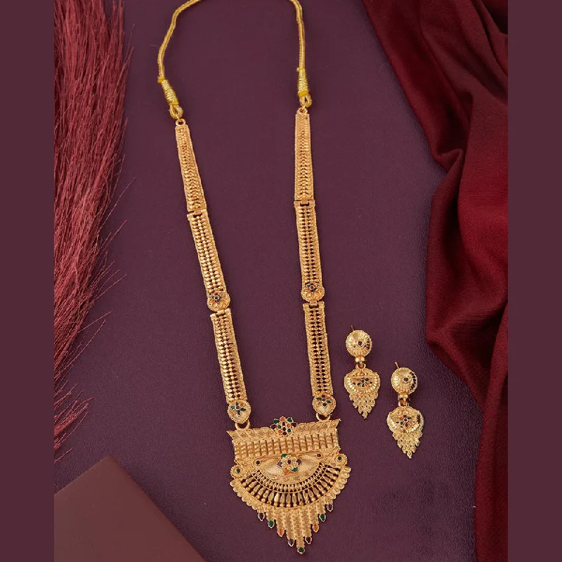 Discounted Luxury Jewelry – Shine Without The Splurge Kalpna Sales Gold Plated Meenakari Necklace Set