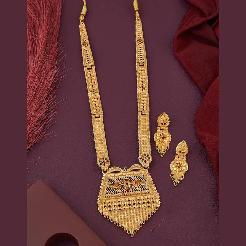 Elegant Jewelry At Unbeatable Offers – Shop Before It's Gone Kalpna Sales Gold Plated Meenakari Necklace Set