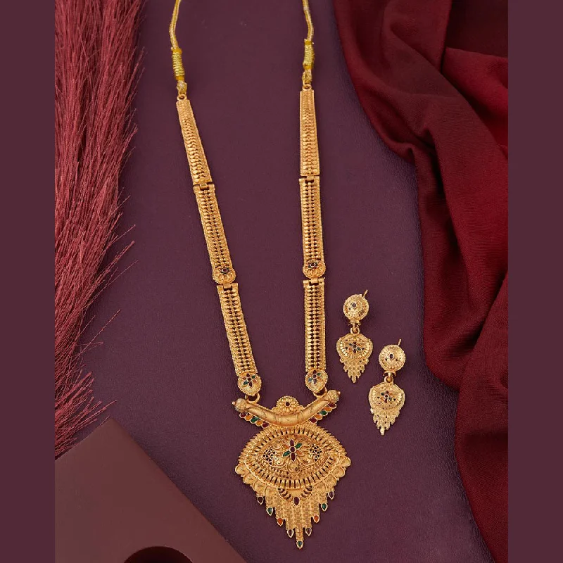 Trending Jewelry Now Available At Exclusive Prices Kalpna Sales Gold Plated Meenakari Necklace Set