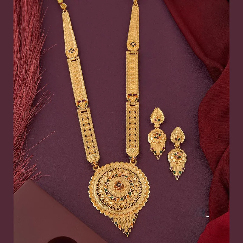 Elegant Jewelry, Exclusive Prices – Shop Now Kalpna Sales Gold Plated Meenakari Necklace Set