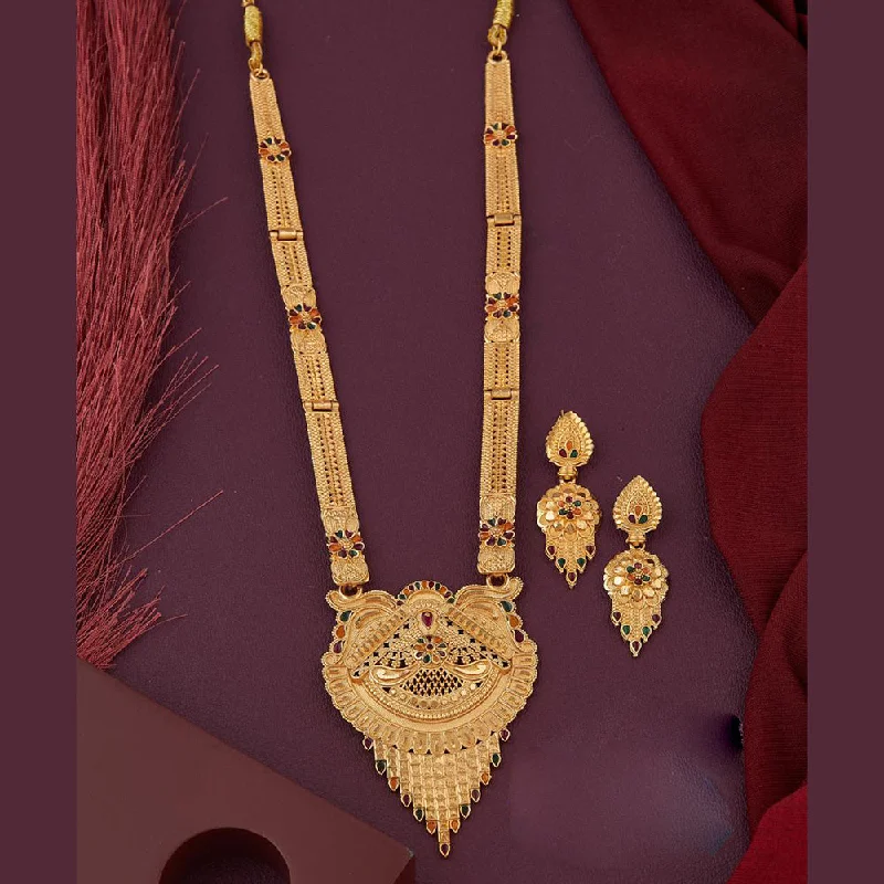 Grab Your Favorite Jewelry At The Lowest Prices Kalpna Sales Gold Plated Meenakari Necklace Set