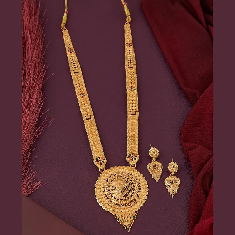 Exclusive Jewelry Offers – Shine For Less Kalpna Sales Gold Plated Meenakari Necklace Set