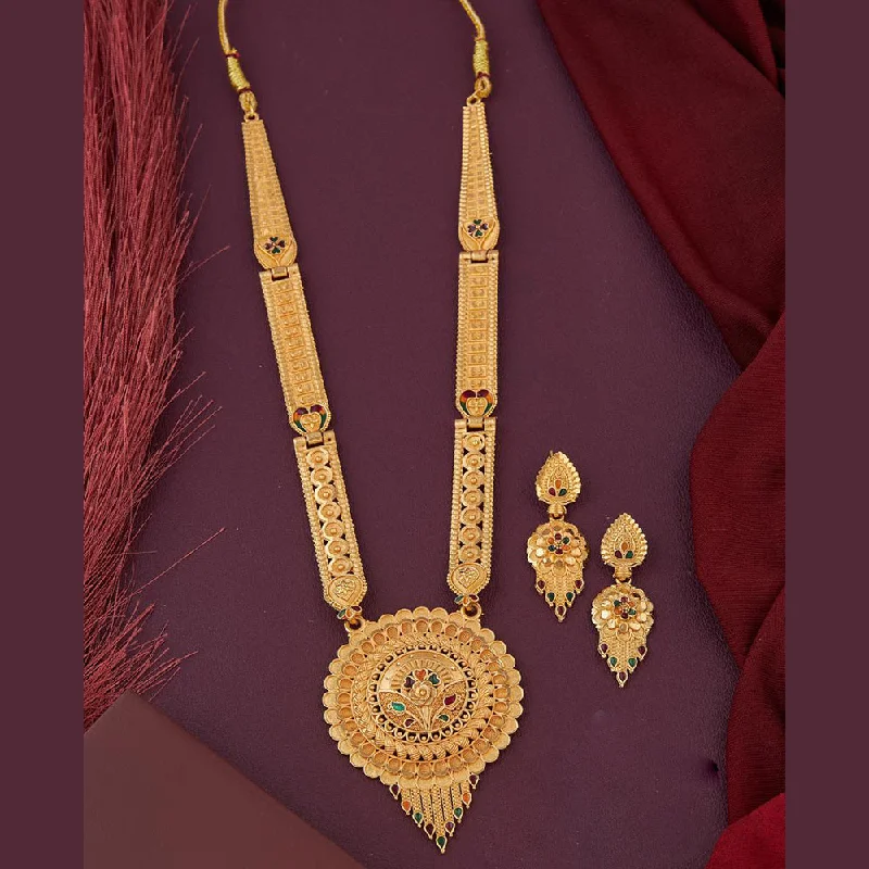 Premium Jewelry Now Available At Special Discounts Kalpna Sales Gold Plated Meenakari Necklace Set