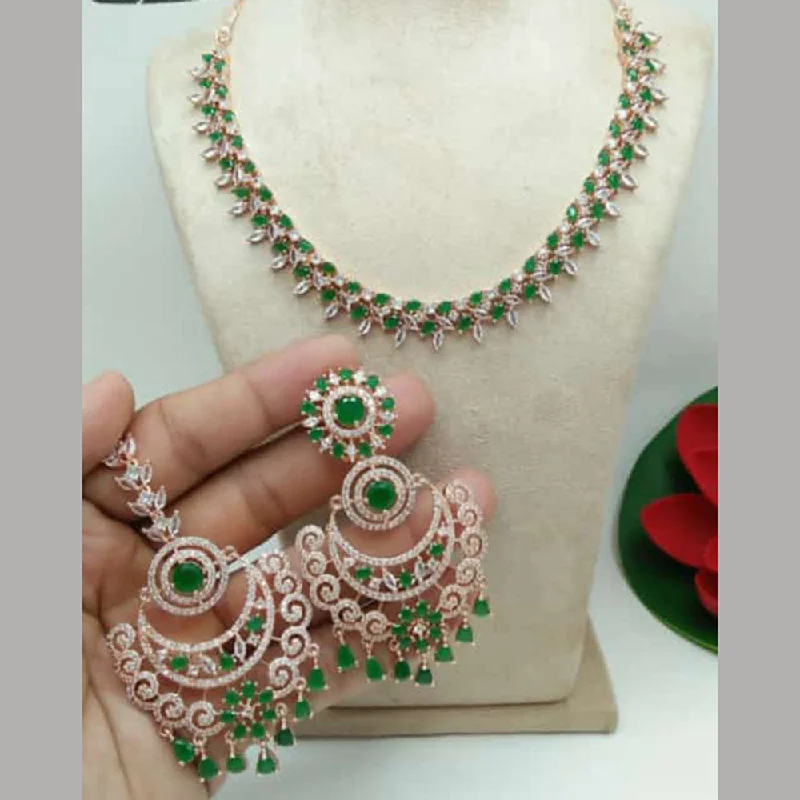 Unmissable Jewelry Clearance – Final Reductions Manisha Jewellery Gold Plated AD Necklace Set