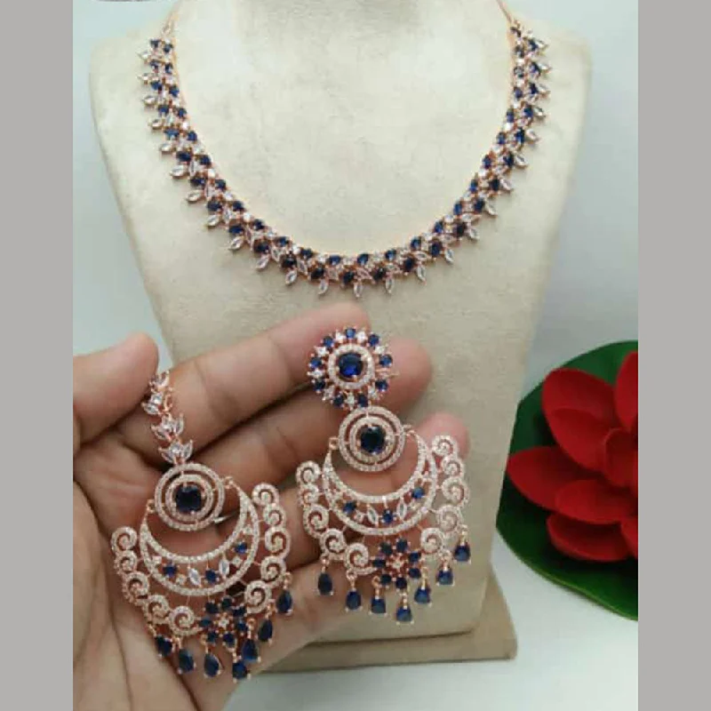 Glamorous Jewelry, Glamorous Deals – Shop Now Manisha Jewellery Gold Plated AD Necklace Set