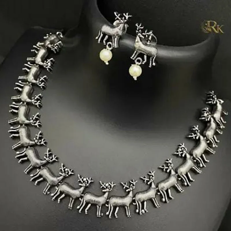 Jewelry Sale Alert – Shop Timeless Elegance Today Manisha Jewellery Oxidised Plated Bear Style Necklace Set