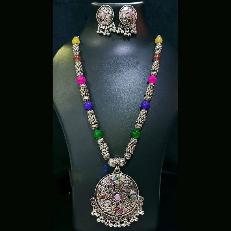 Your Dream Jewelry At Dream Prices Manisha Jewellery Oxidised Plated Crystal Stone Necklace Set