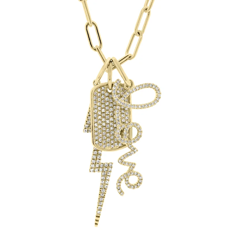 Don't Miss These Dazzling Jewelry Discounts Pave Diamond Dog Tag Necklace