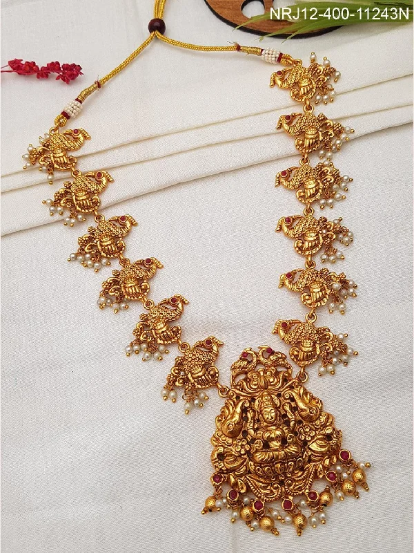 Sparkle More For Less – Jewelry Sale Happening Now Premium Gold Plated Laxmi Necklace