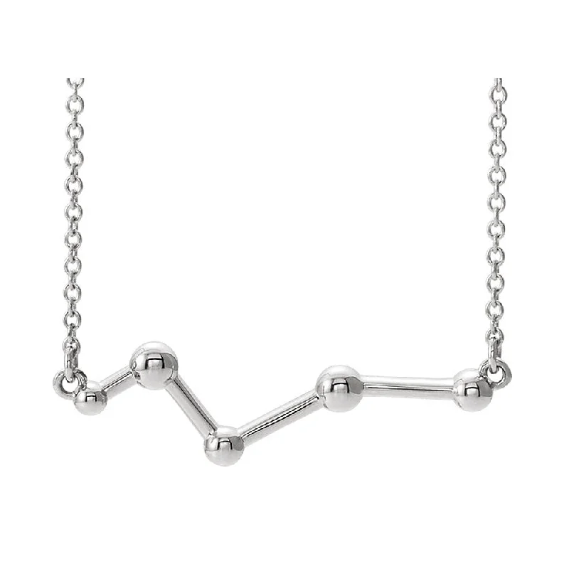 Shine In Style – Shop Jewelry Discounts Today Sterling Silver Constellation Bar Necklace, 18 Inch