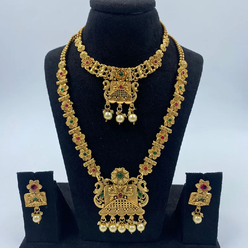 Affordable Elegance – Special Jewelry Sale Now Live The Fashion Jewels Gold Plated Pota Stone And Beads Necklace Combo