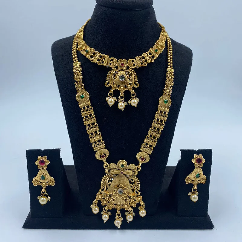 Jewelry Deals That Outshine The Rest The Fashion Jewels Gold Plated Pota Stone And Beads Necklace Combo