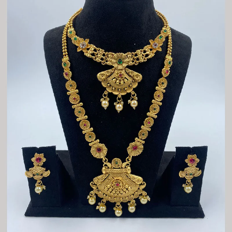 Jewelry Clearance – Final Chance To Save Big The Fashion Jewels Gold Plated Pota Stone And Beads Necklace Combo