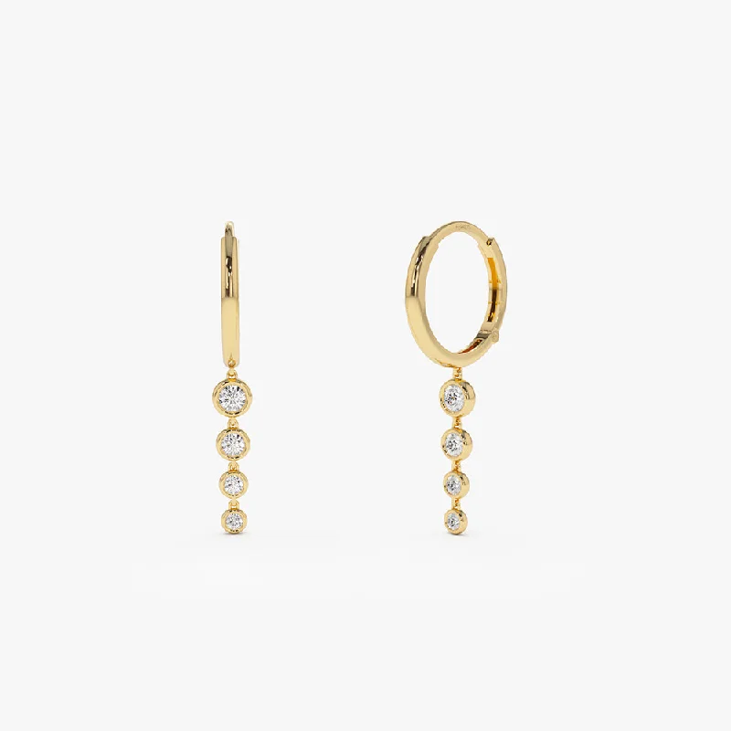 Shop Dazzling Jewelry With Special Promotional Discounts 14k Dangling Diamond Drop Earrings