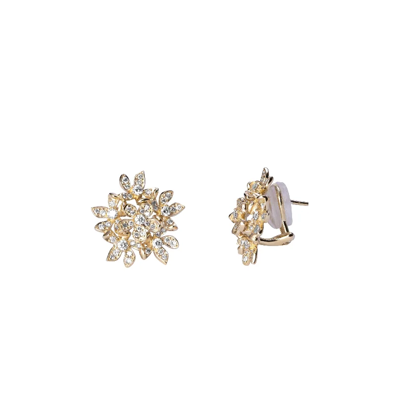 Exclusive Jewelry Sale – Sparkle For Less Flower Bunch Earrings