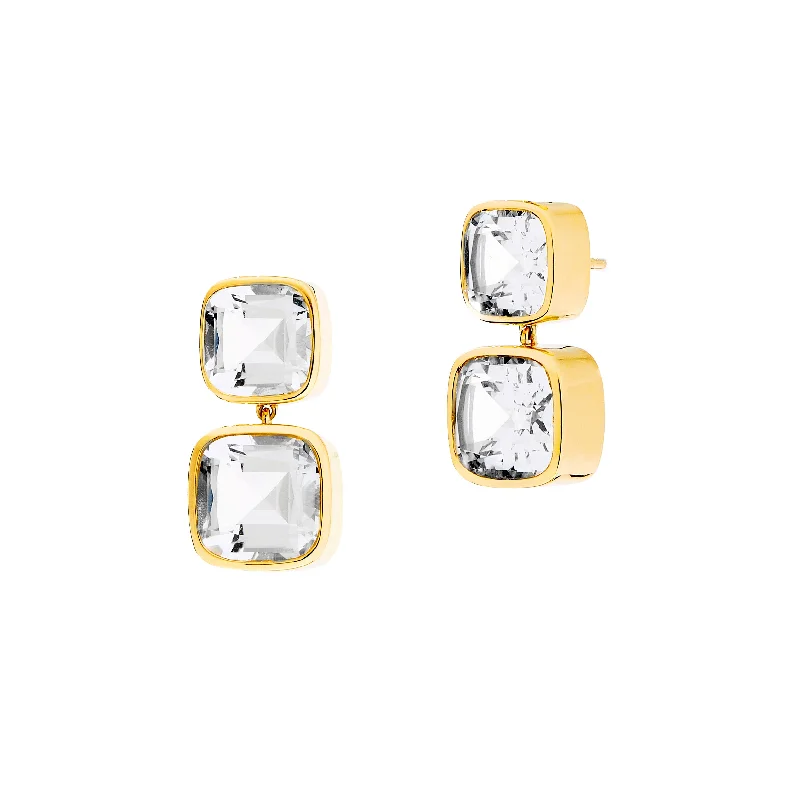 Make Every Moment Shine – Jewelry Discounts Available Double Drop Cushion Earrings