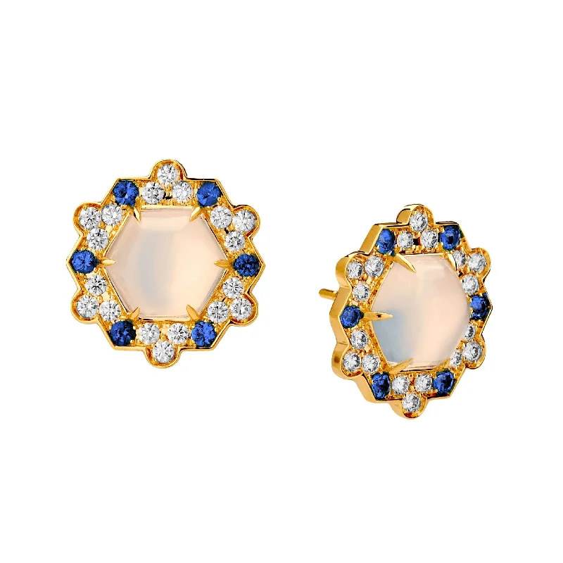 Dazzle With Discounts – Shop Jewelry On Sale Hexagon Moon Earrings