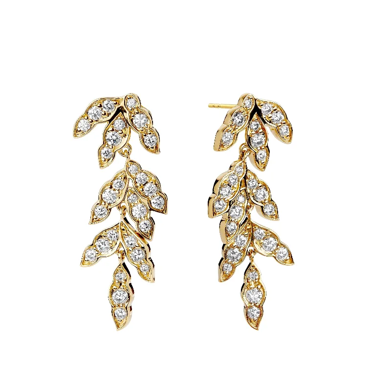 Elegant Jewelry, Exclusive Prices – Shop Now Diamond Vine Drop Earrings