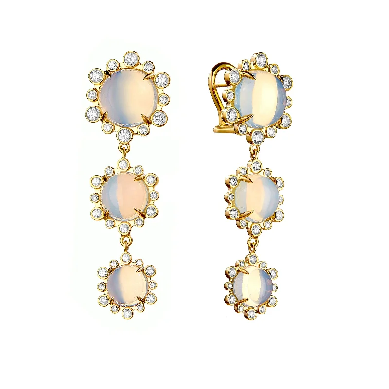 Trending Jewelry Styles Now At Limited-Time Discounts Triple Moon Diamond Earrings