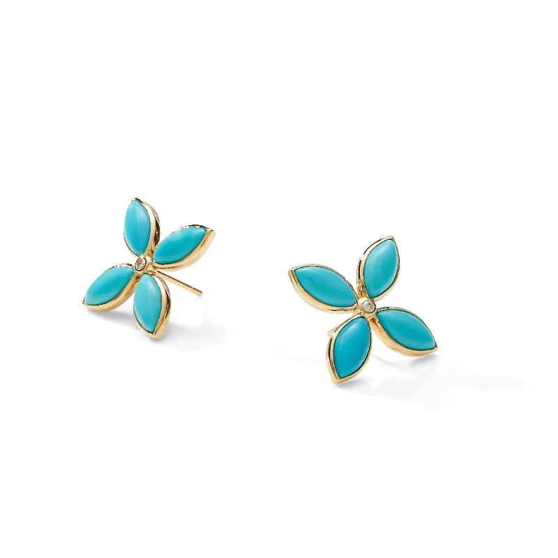 Shop Stylish Jewelry Now And Save Big Turquoise Flower Earrings