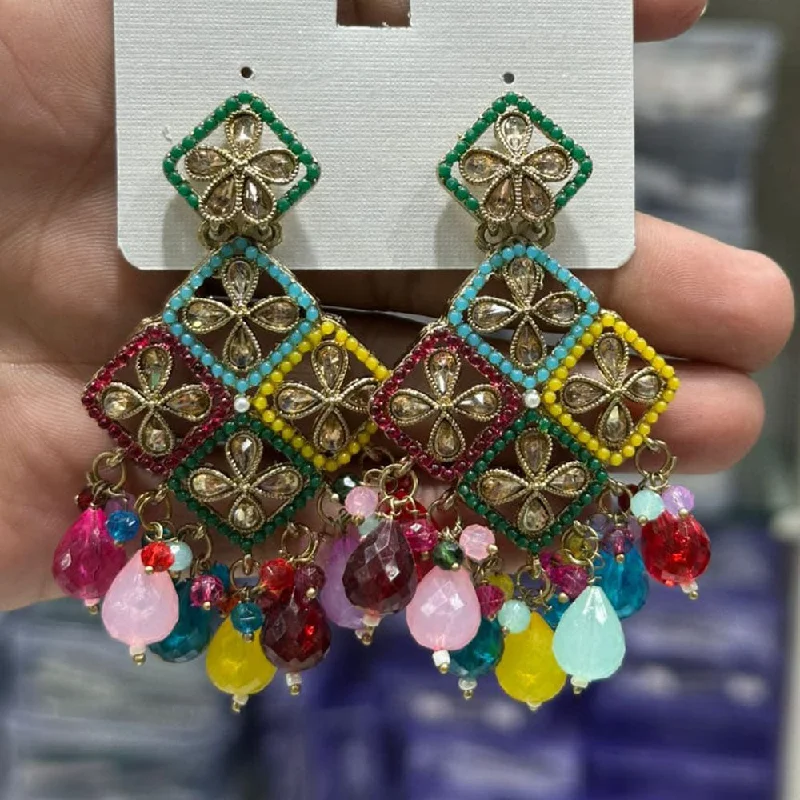 Exclusive Savings On Timeless Jewelry Pieces Kavita Art Gold Plated Crystal Stone And Beads Dangler Earrings