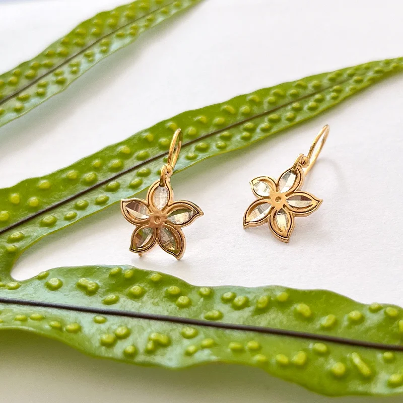 Discounted Luxury Jewelry – Shine Without The Splurge Plumeria Gold Earrings