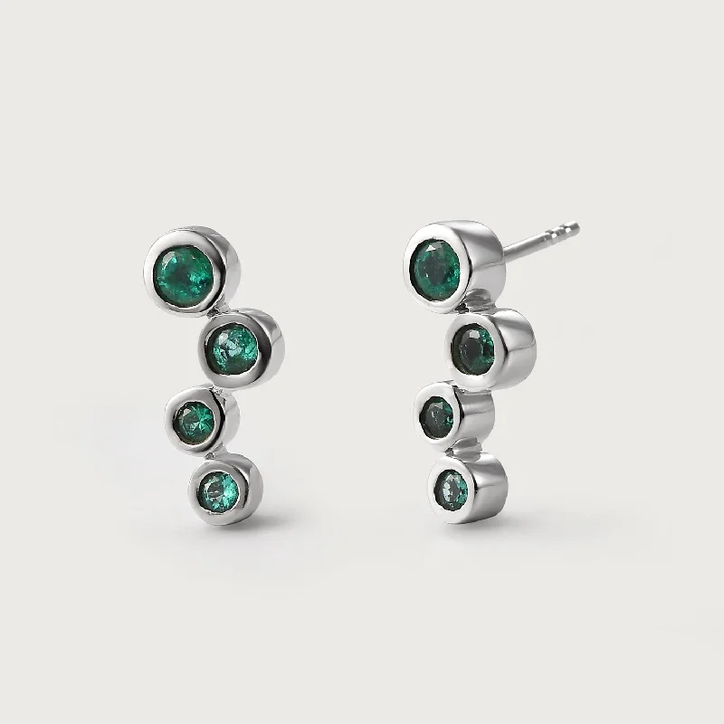 Timeless Jewelry, Timeless Savings – Don't Wait Premium Emerald Solitaire Stud Push Post Earring