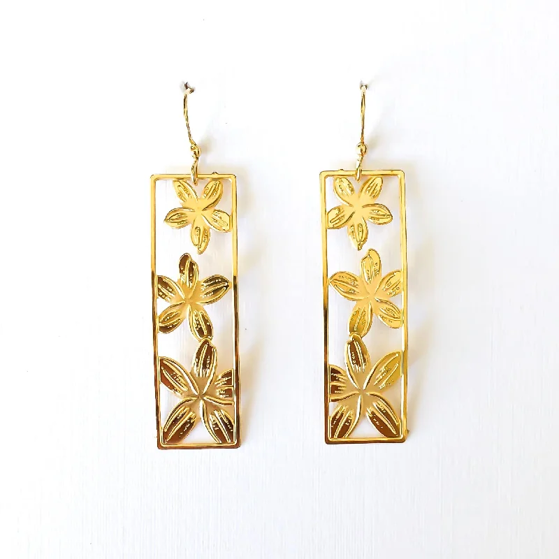 The Perfect Accessory For Less – Jewelry Sale Live Rectangle Plumeria Earrings