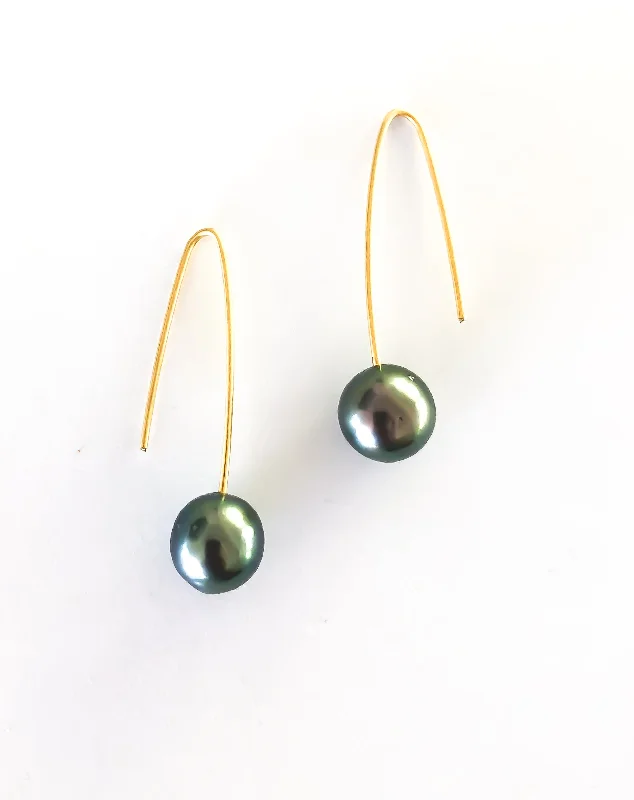 Unique Jewelry For Less – Shop The Sale Now Tahitian Pearl Arc Earrings