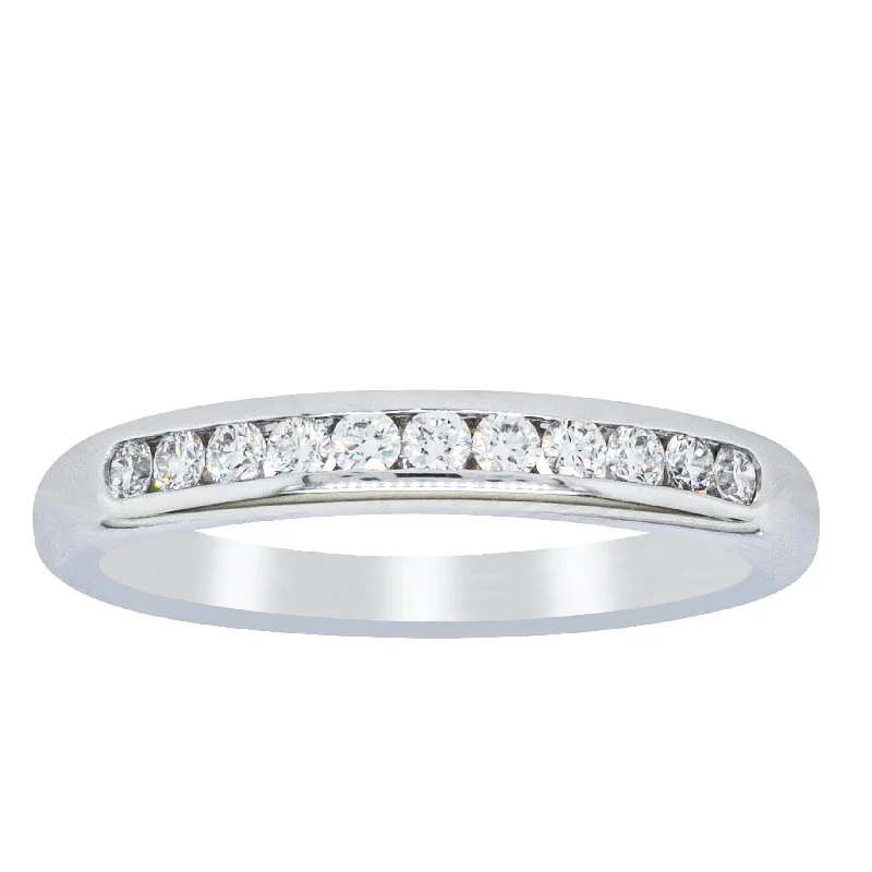 Luxury Jewelry Now At Special Promotional Rates 18ct White Gold .25ct Diamond Eternity Ring