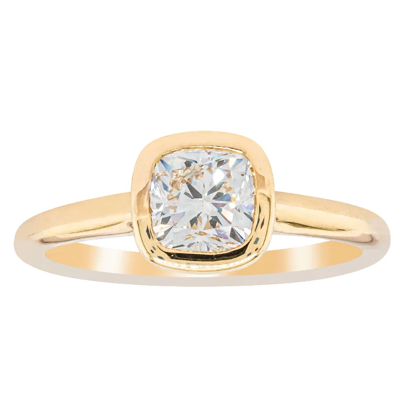 Dainty And Elegant Jewelry Now At Reduced Prices 18ct Yellow Gold 1.00ct Diamond Natalia Ring