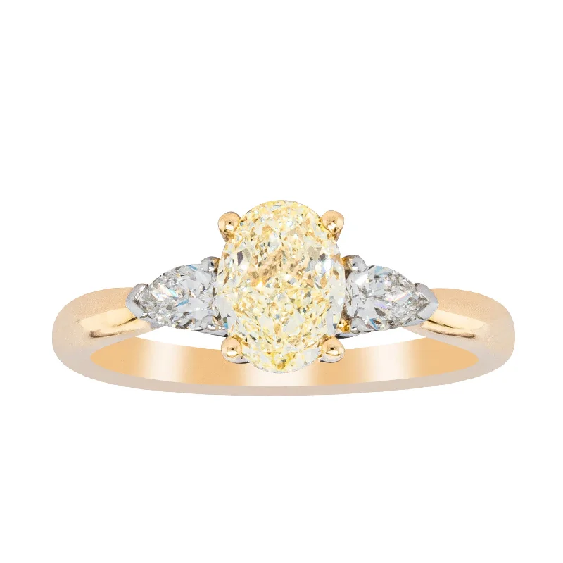 Premium Jewelry Now Available At Special Discounts 18ct Yellow Gold 1.21ct Yellow Diamond Ayla Ring