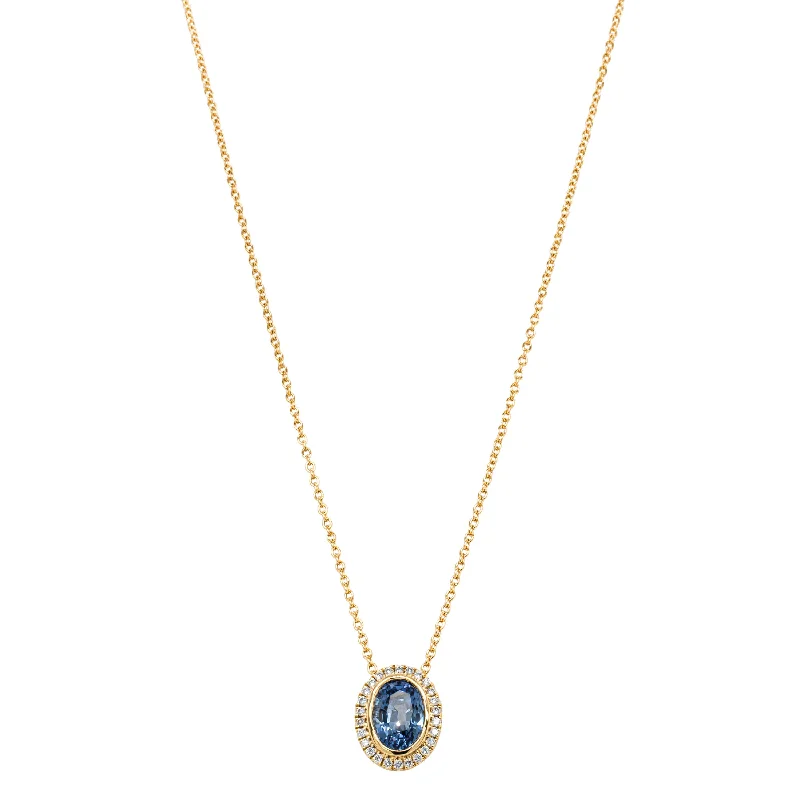 Don't Miss Out On Jaw-Dropping Jewelry Discounts 18ct Yellow Gold 1.94ct Sapphire & Diamond Isla Pendant