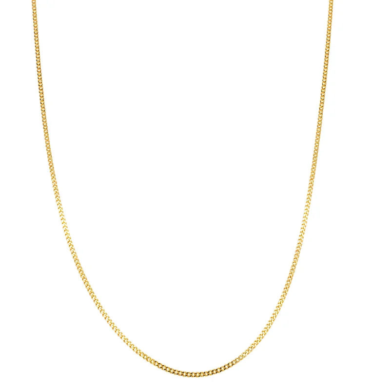 Big Discounts On Elegant Jewelry Collections 18ct Yellow Gold Diamond Cut Curb Chain