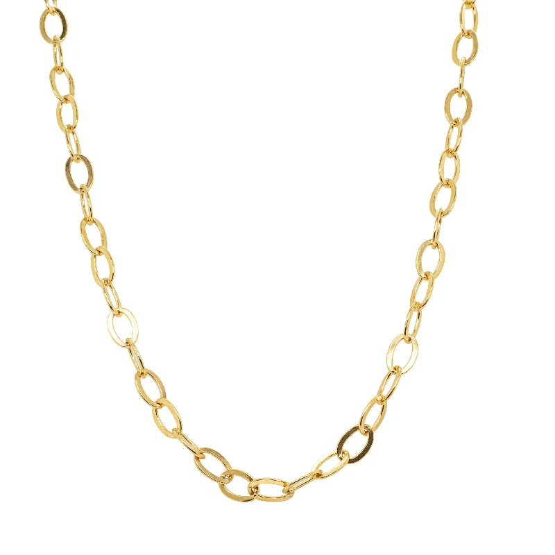 Affordable Luxury Jewelry For Every Occasion 9ct Yellow Gold Oval Link Chain